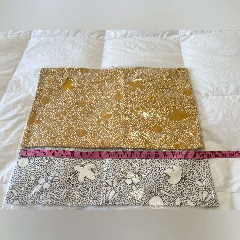 West Elm | Set Of 2 Embroidered Lumbar Pillow Covers | 12x21 NWTS